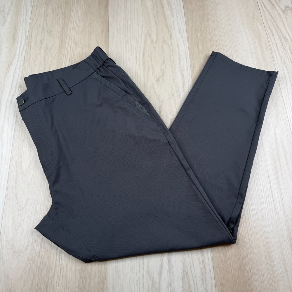 Jack Archer Mens Charcoal Gray Flat Front Jetsetter Tech Chino Pants Size 38x30